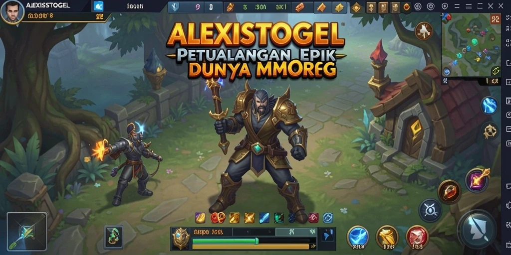 Tangkapan layar ALEXISTOGEL menampilkan pertarungan epik di dunia MMORPG.