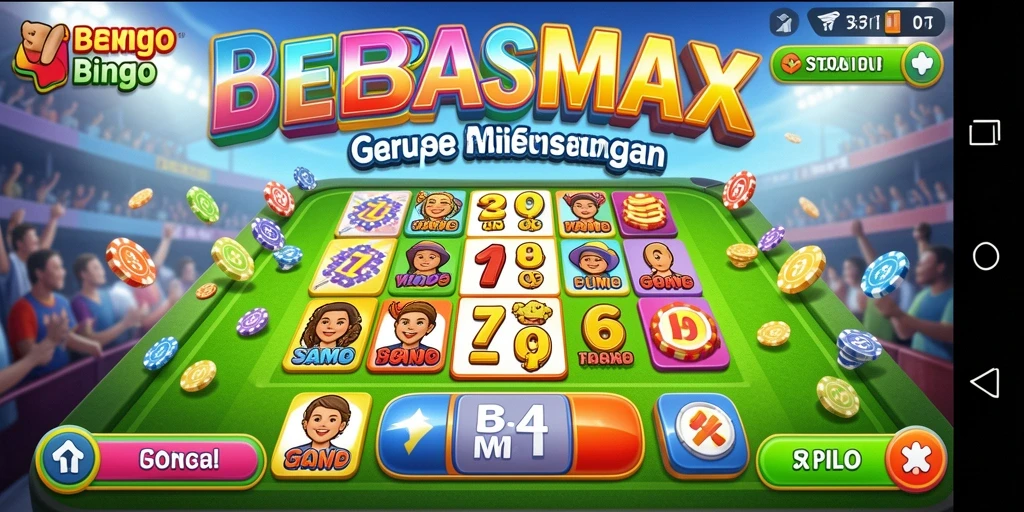 Screenshot gameplay BEBASMAX menampilkan keseruan permainan Bingo.