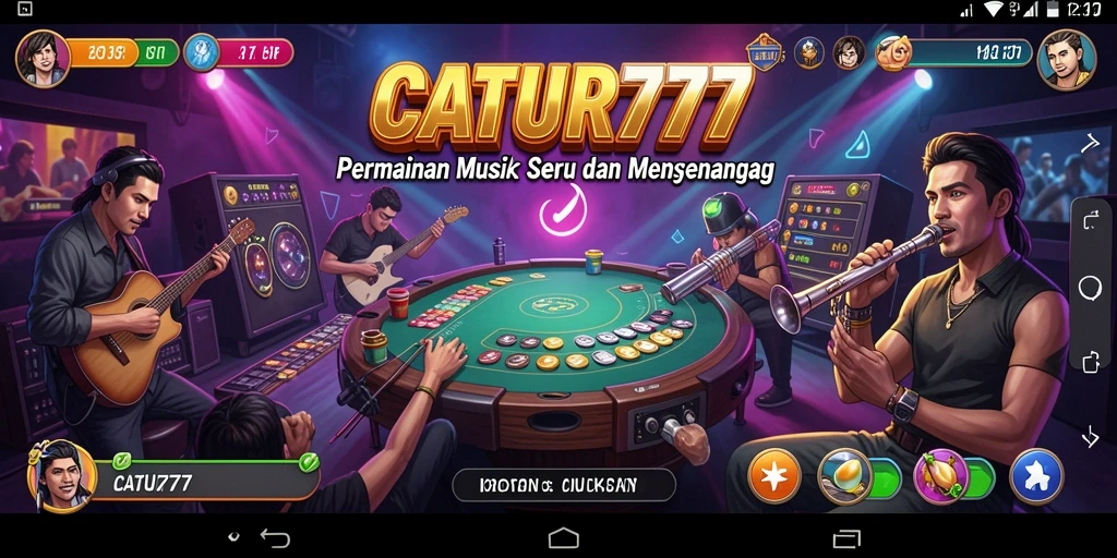 Tampilan gameplay <strong>CATUR777</strong> yang menarik dan penuh warna.