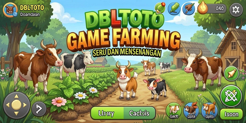 Tampilan gameplay DBLTOTO yang menarik dan penuh warna dalam pertanian.