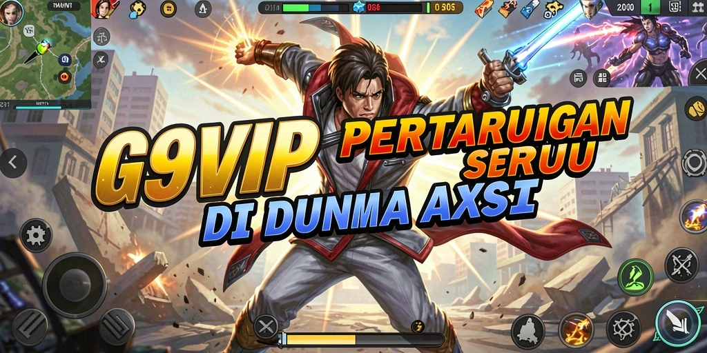 Screenshot utama G9VIP menampilkan aksi pertempuran yang seru dan mendebarkan.