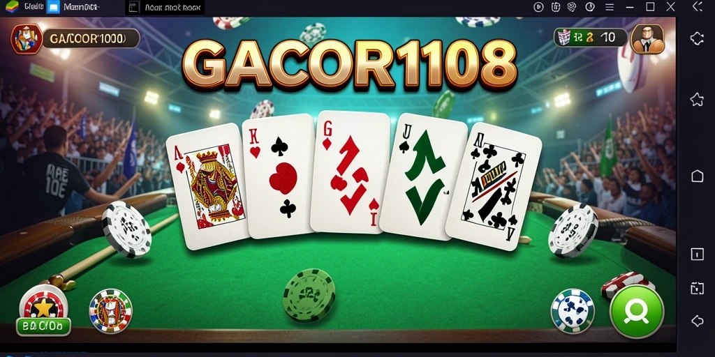 Tampilan gameplay Domino yang seru dan menantang di GACOR108.