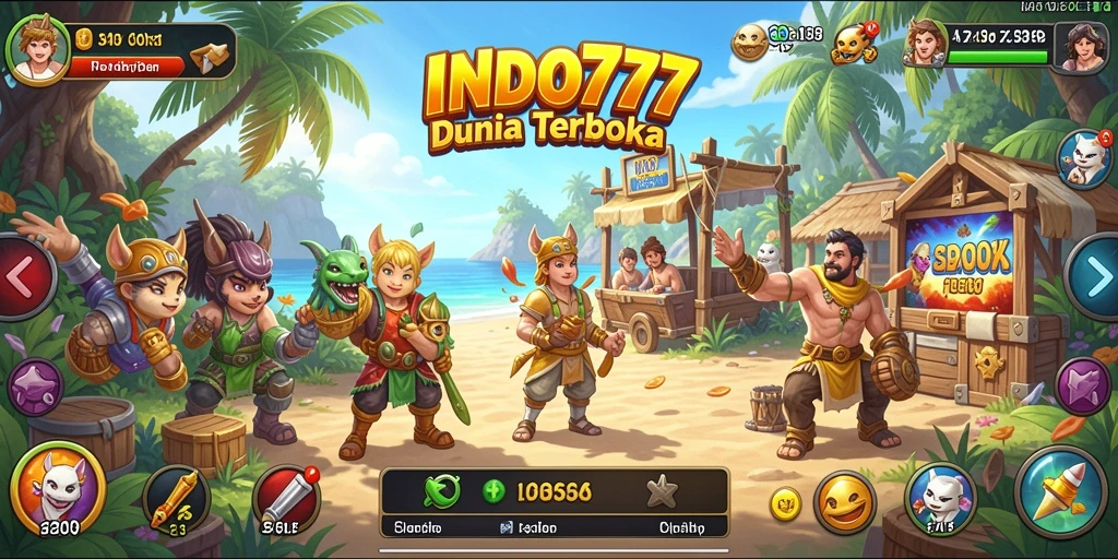 Screenshot utama INDO777 menampilkan momen eksplorasi di dunia terbuka yang luas.