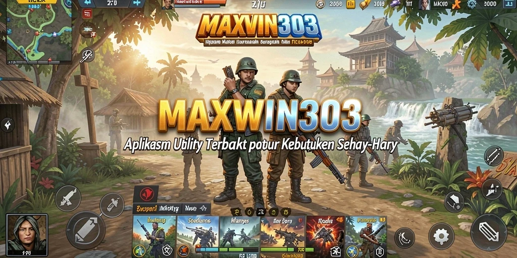 Tampilan utama aplikasi MAXWIN303 yang menampilkan berbagai fitur Utility.