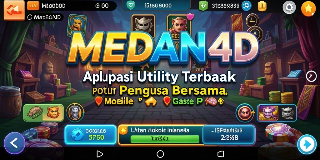 Tampilan antarmuka MEDAN4D yang modern dan fungsional.