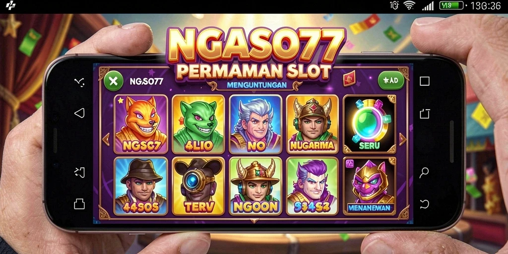 Tampilan gameplay NGASO77 yang mengasyikkan dan penuh warna.