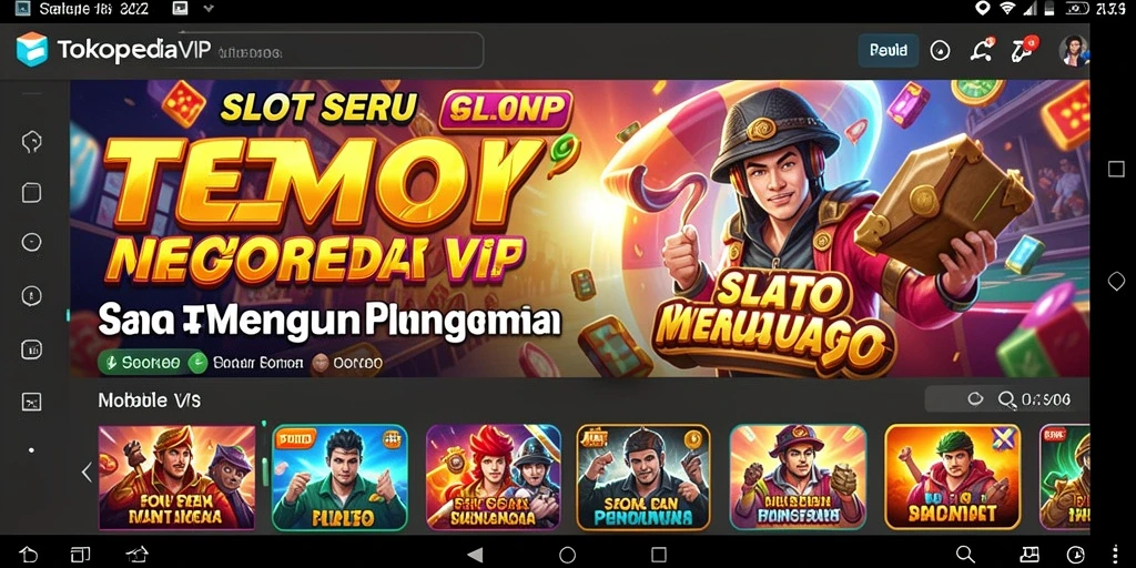 Screenshot gameplay TOKOPEDIAVIP dengan tampilan Slot yang menarik.