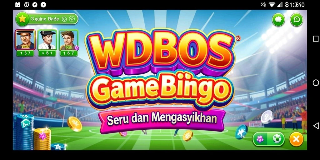 Screenshot gameplay WDBOS menampilkan keseruan permainan Bingo.